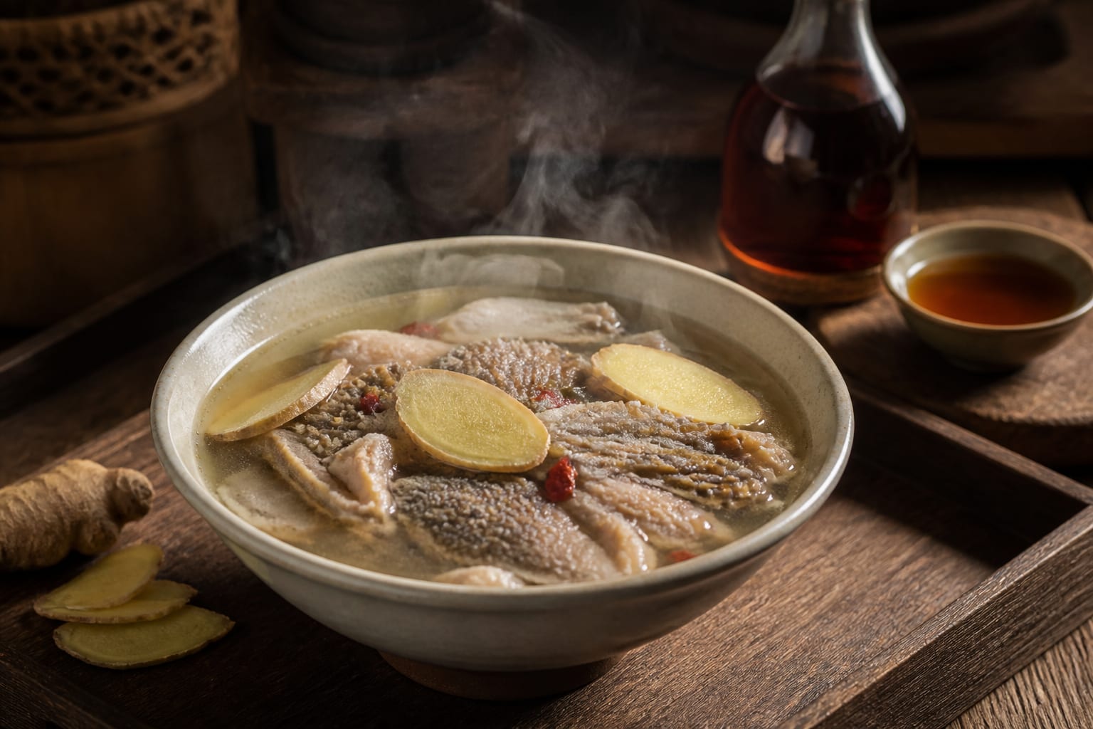 Ciorba de burtă în stil chinezesc, o alternativă fără smântână și gălbenușuri
