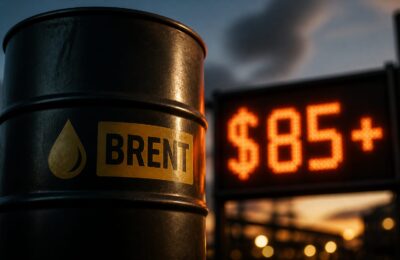 Cotația Brent a urcat la aproximativ 85 de dolari pe baril, cu presiune suplimentară pe carburanți