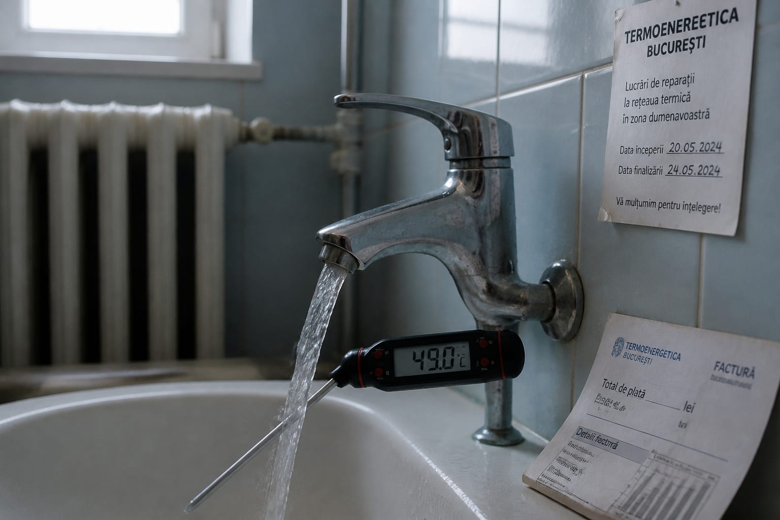 Locatarii pot cere facturi reduse pentru apa caldă sub 50 de grade și au un nou termen pentru repartitoare