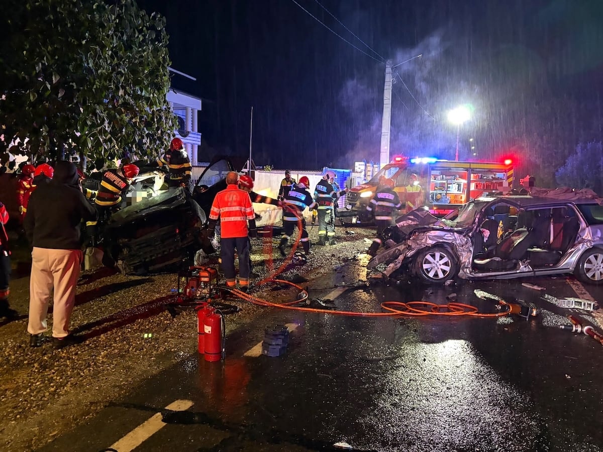 Accident rutier grav în noapte