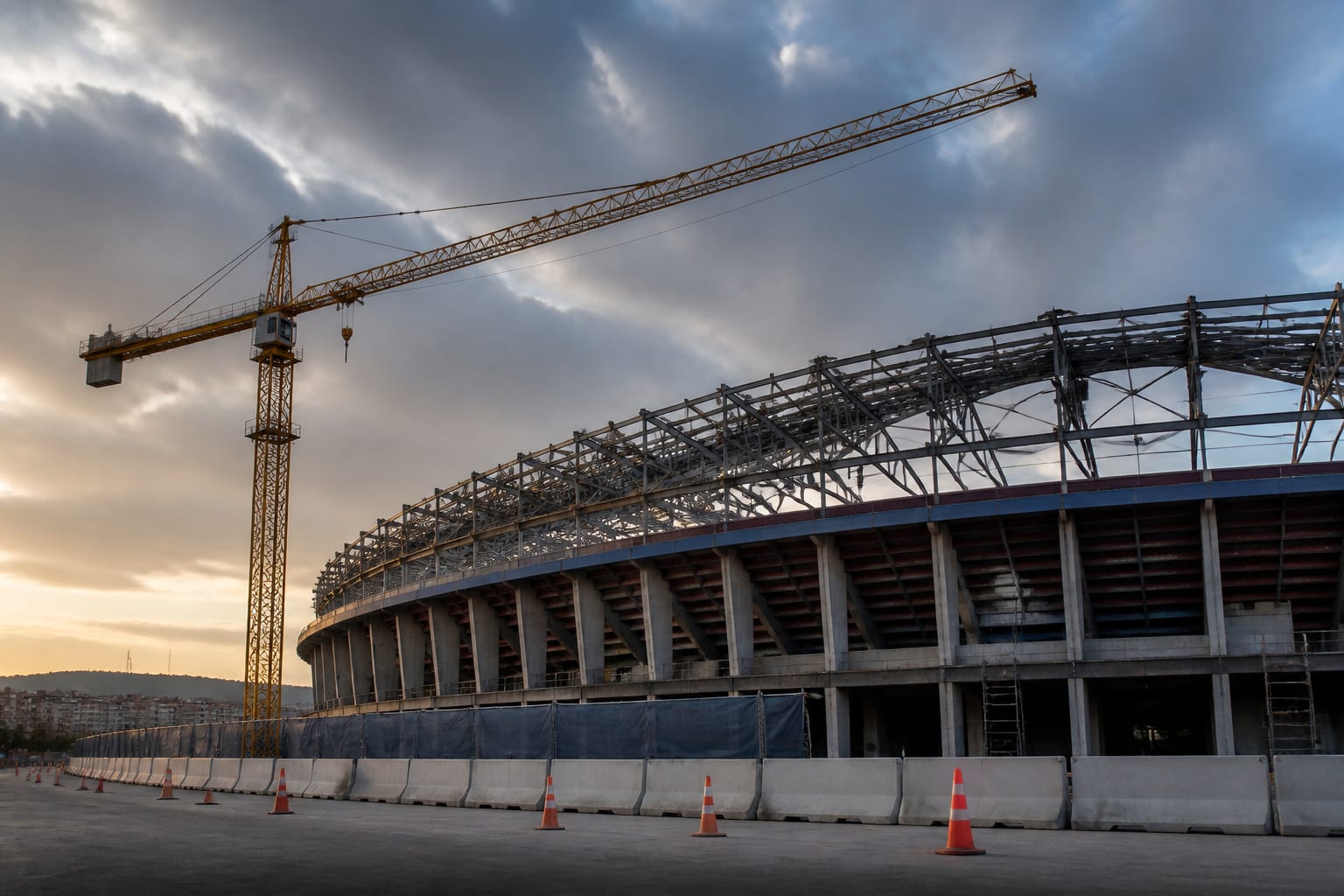 Un muncitor român de 54 de ani a murit pe șantierul Camp Nou