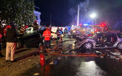 Un șofer tânăr și două adolescente au decedat într-o coliziune frontală la Mihăești, în Vâlcea