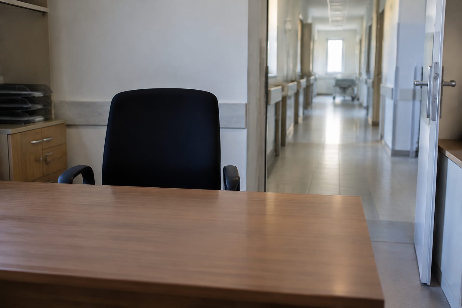 Birou gol într-un spital